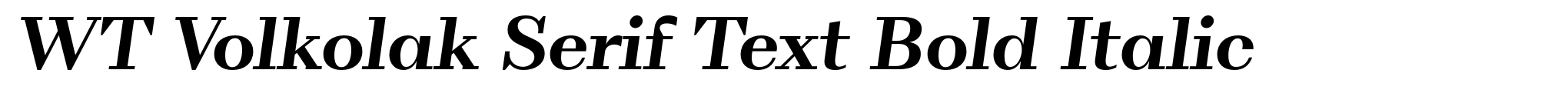 WT Volkolak Serif Text Bold Italic image
